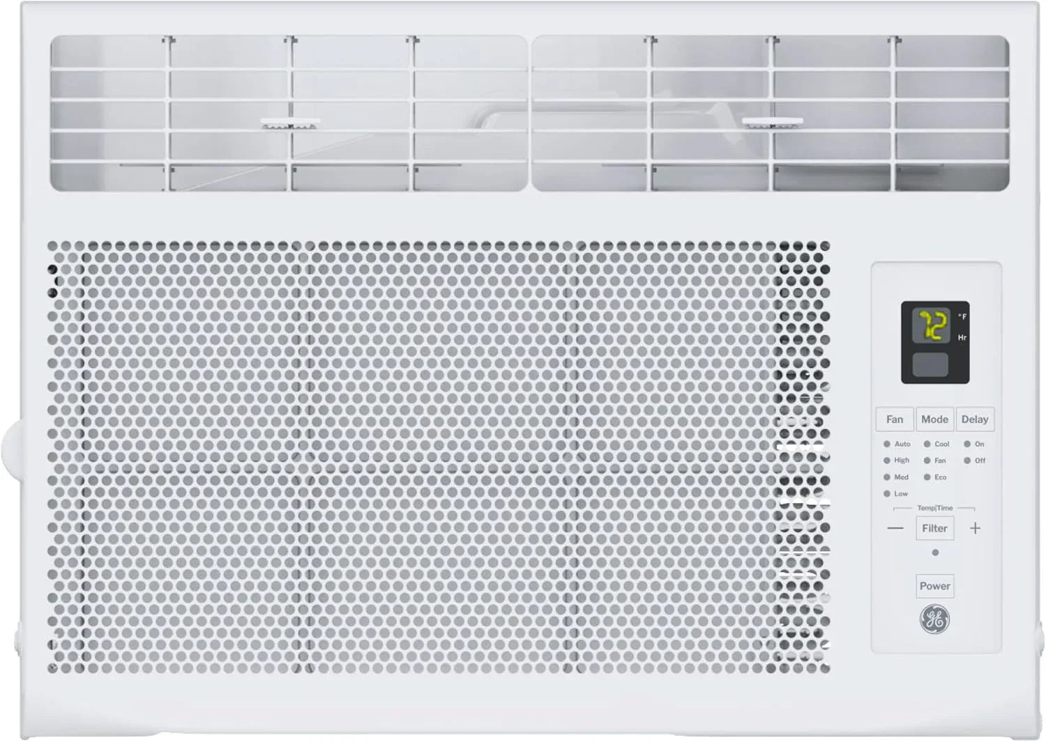 GE Window Air Conditioner Unit 5,000 BTU for Small Rooms up to 150 sq ft Manual Adjustable Fan wourant