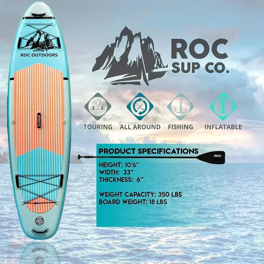 ROC inflatable stand-up paddle board high-quality SUP paddle board accessories wourant