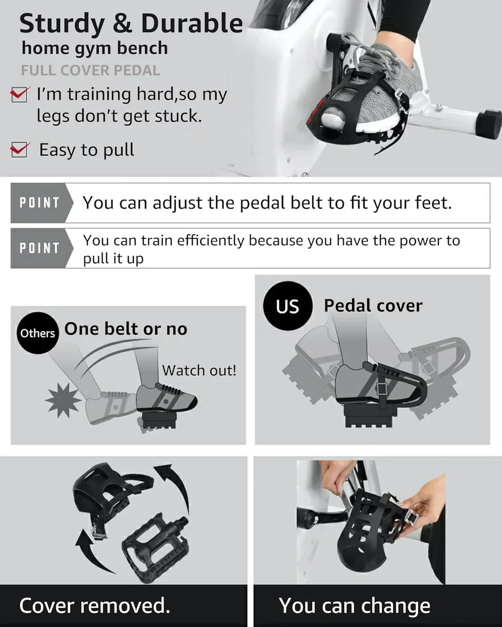 Foldable Exercise Bike Stationary Bikes  5 IN 1 Indoor Workout Cycling Bike Quiet Magnetic Resistance wourant