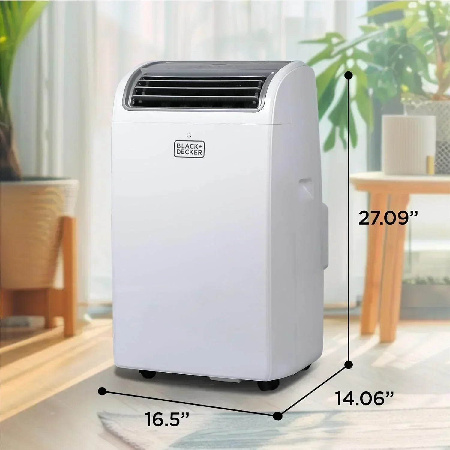 BLACK+DECKER 10,000 BTU Portable Air Conditioner for Rooms up to 450 Sq with Remote Control wourant