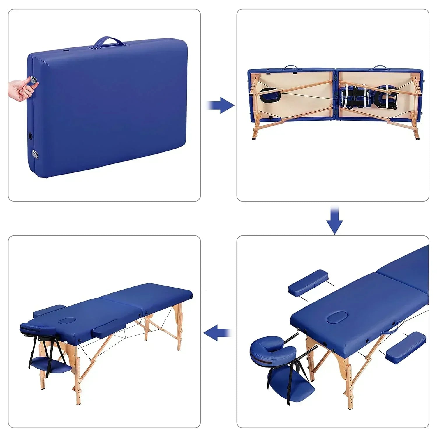Yaheetech Massage Table Portable Lash Beds Spa Bed Massage Couch Foldable Spa Tables wourant