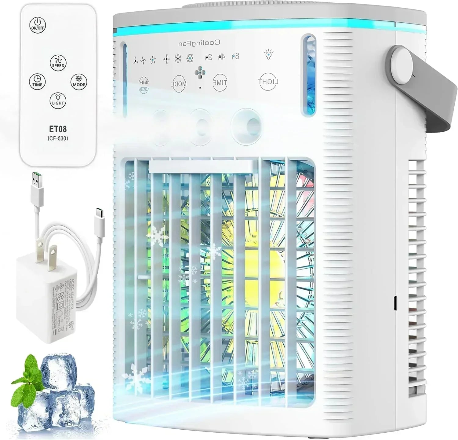 Portable Air Conditioners Fan Small Cooler Evaporative Air Conditioner Remote Mini Portable AC wourant