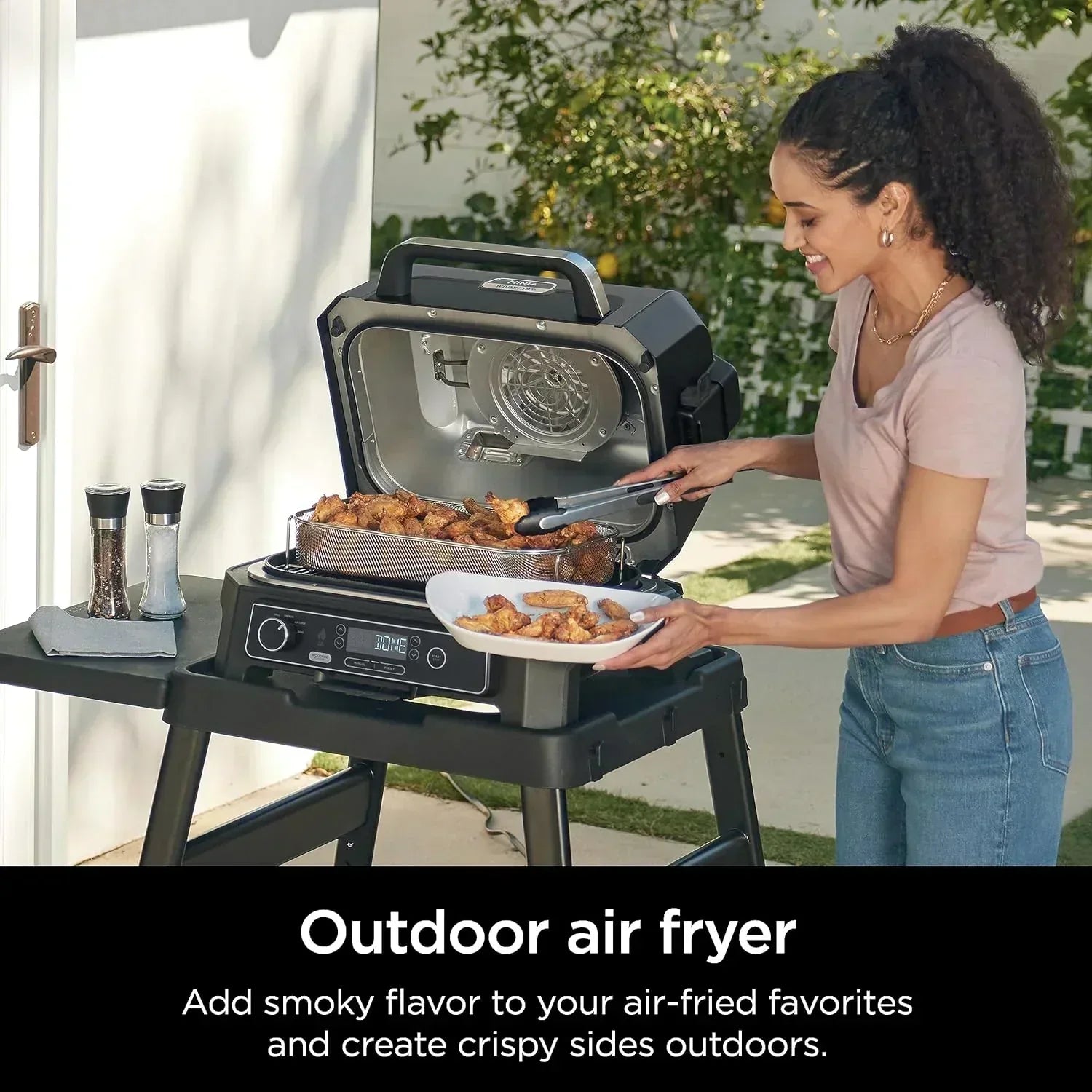 Ninja Woodfire Pro XL Outdoor Grill Smoker Thermometer 4-in-1 Master Grill BBQ Smoker Outdoor Air Fryer wourant