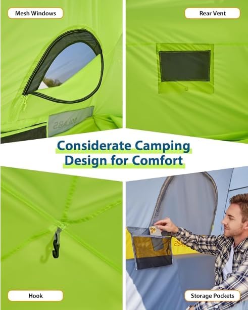 Truck Portable Bed Tent with Extra Rain Cover for Camping and Outdoor Activities wourant