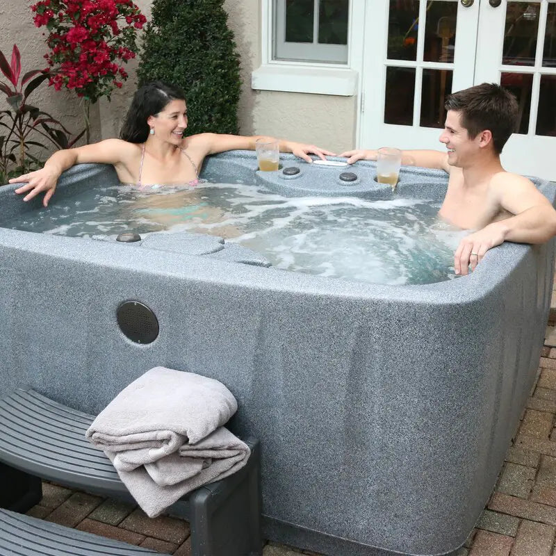 Aquarest Spas, Powered By Jacuzzi® Pumps 4 - Person 12 - Jet Rectangular Plug And Play Hot Tub wourant
