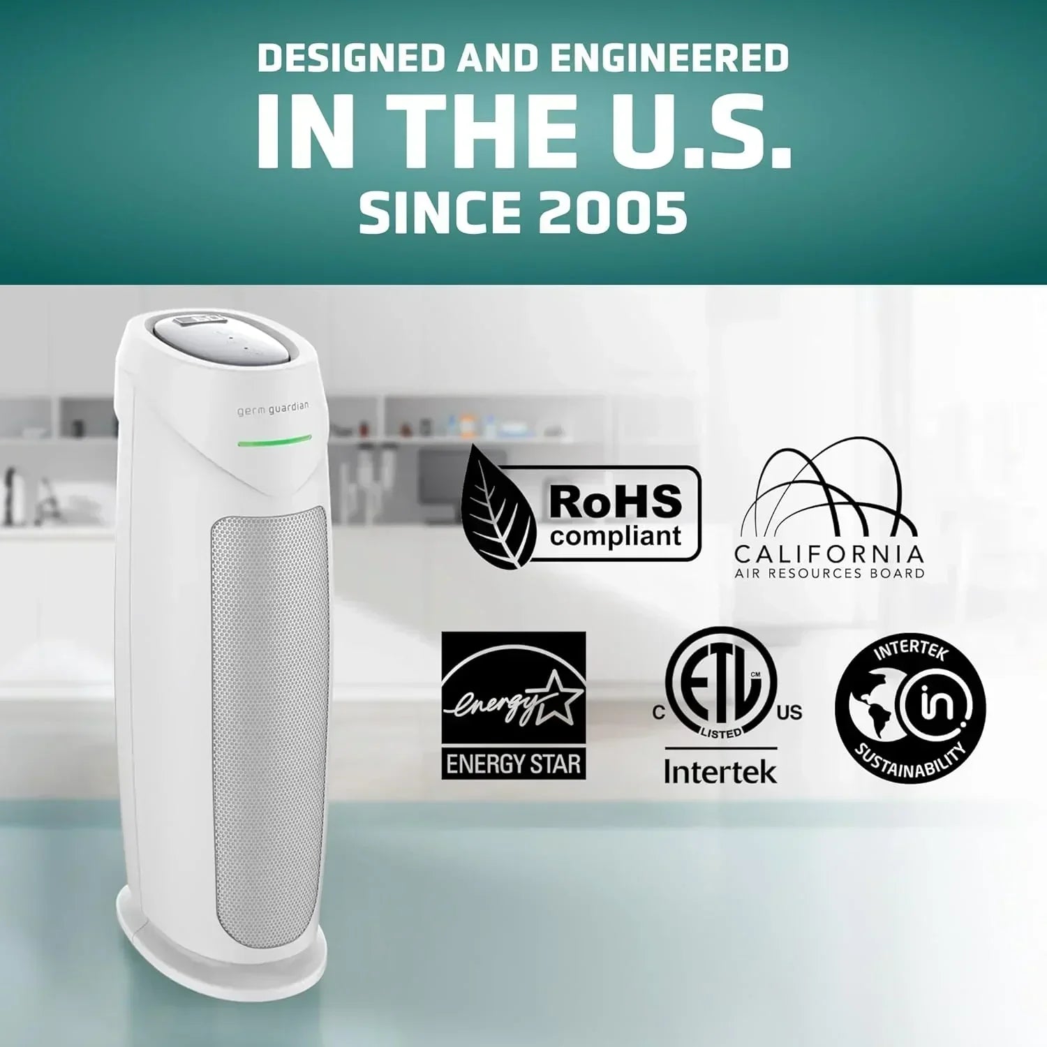Home air purifier with HEPA pure filter wourant