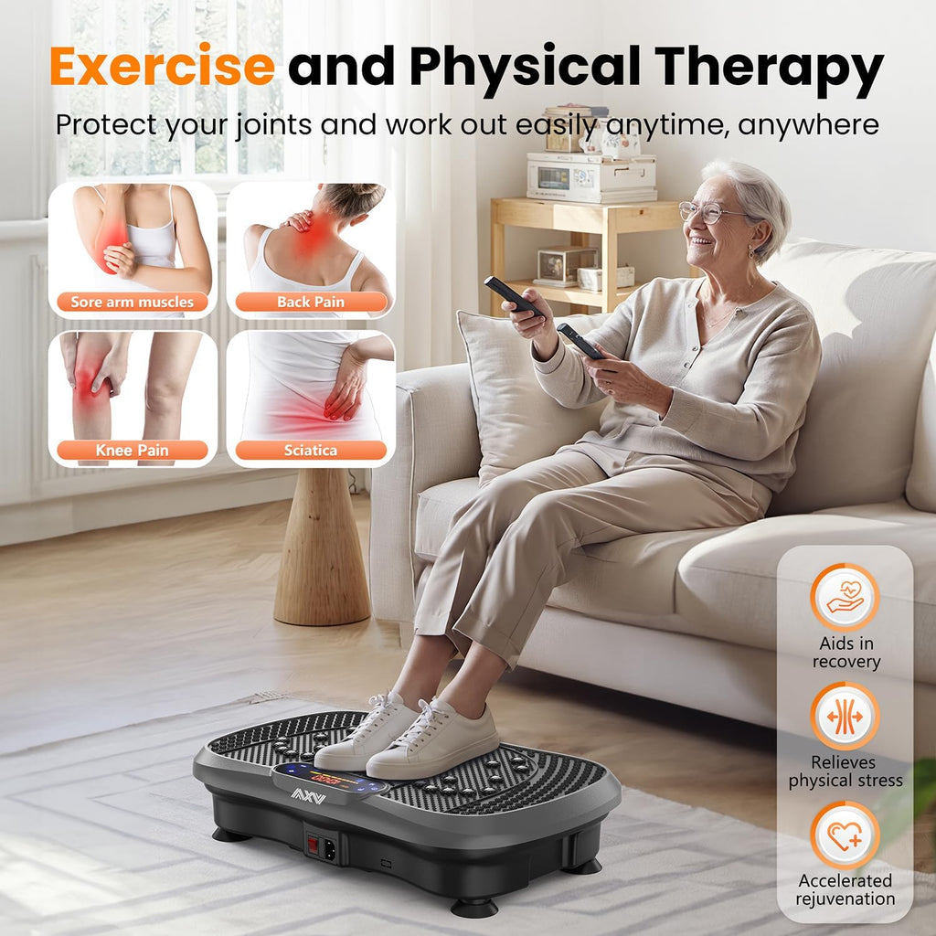 AXV Vibration Plate Fitness Platform Trainer Suitable for men and women to lose weight and burn fat at the gym wourant