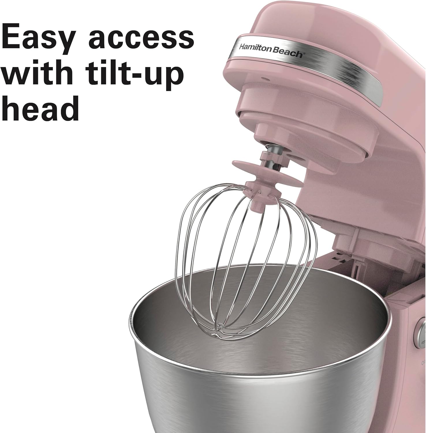 Hamilton Beach Electric Stand Mixer, 4 Quarts, Dough Hook, Flat Beater Attachments, Splash Guard 7 Speeds with Whisk, Black wourant