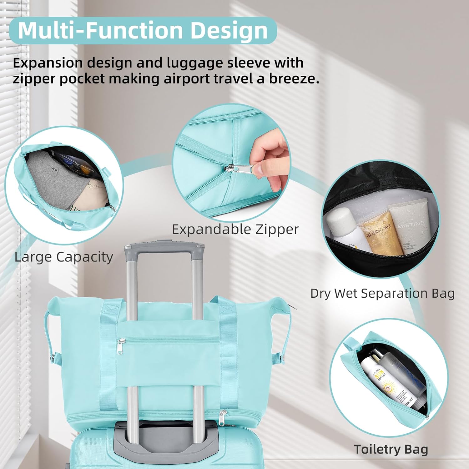 6-piece luggage set, expandable hardshell suitcase set with spinner wheels, lightweight rolling luggage set wourant