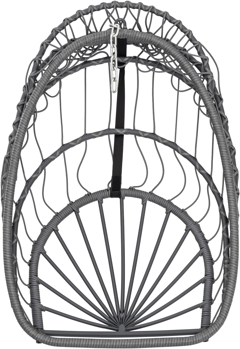 Yechen Indoor Outdoor Egg Hanging Chair Patio Wicker Swing Egg Chair Indoor Swinging Chair wourant