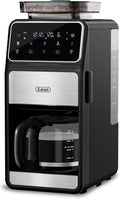 Gevi 10-Cup Drip Coffee Maker with Built-in Grinder, Programmable Brew Coffee Machine with Timer, Reusable Filter, 1.5L Water Tank, Coffee Pot, Warming Plate Burr Grinder Combo woonhhop