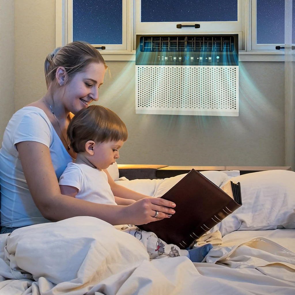 Antarctic Star 12,000 BTU U-Shaped Window Air Conditioner Unit Cools up to 550 Sq.Ft. with 6 Modes 24H Timer, Ultra Quiet Window AC Units wourant