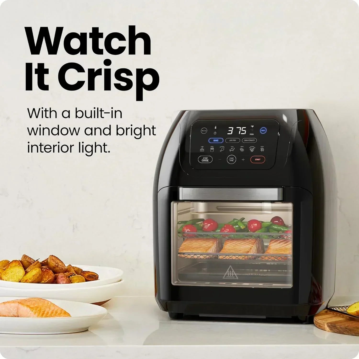 Chefman Compact 6.3-Quart Digital Air Fryer with Rotisserie Dehydrator and Convection Oven wourant