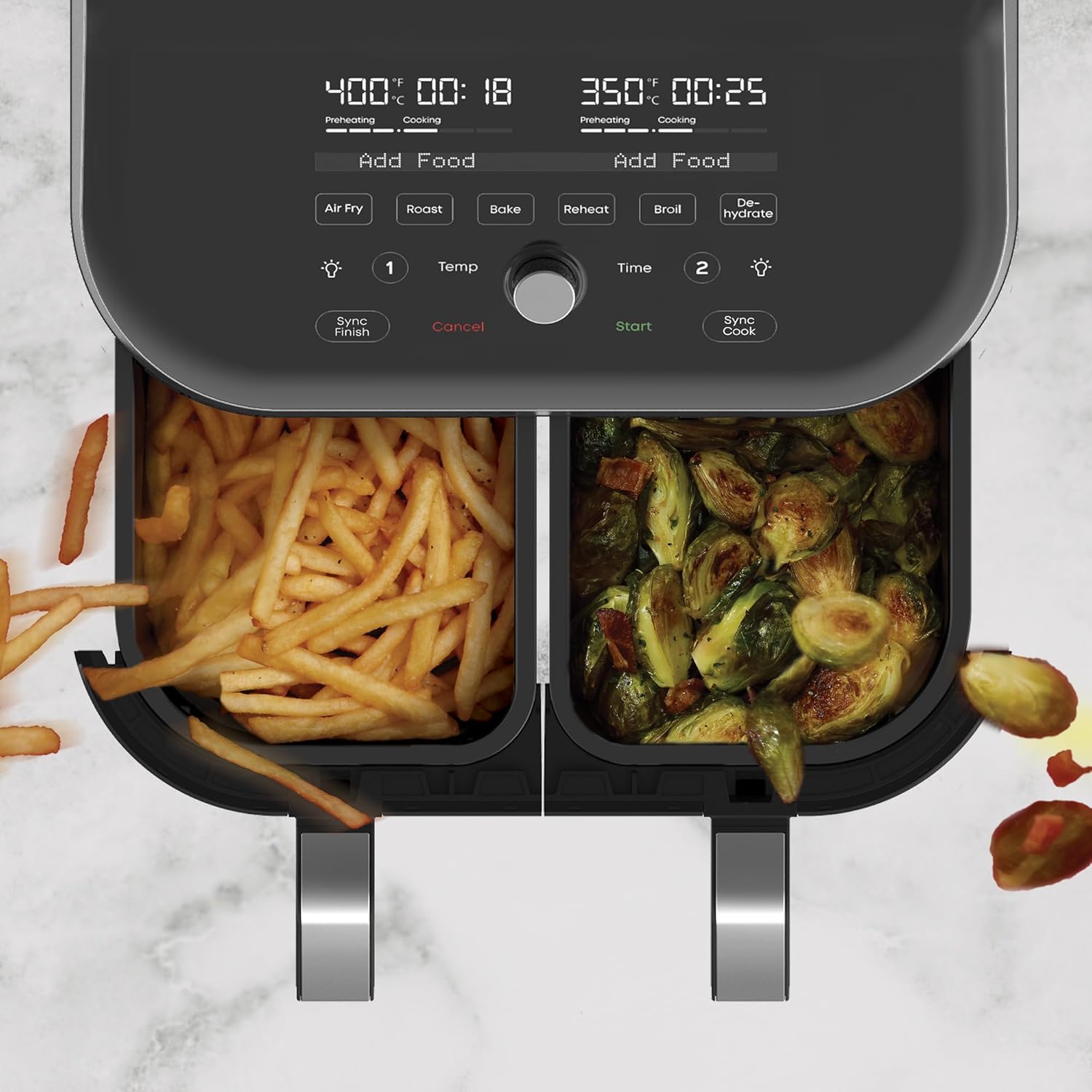 Instant Pot Vortex Plus 6QT Air Fryer with Odor Erase Technology,6-in-1 Functions that Crisps,Roasts, Broils,Dehydrates, Bakes & Reheats, 100+In-App Recipes, from the Makers of Instant Pot,1700W,Black wourant