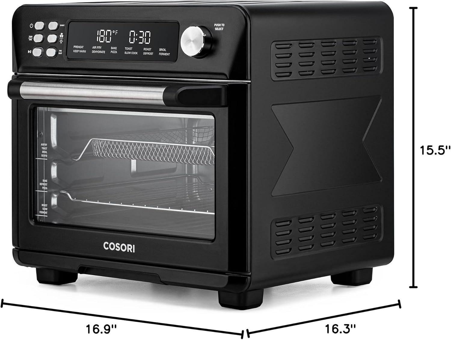 COSORI Smart 12-in-1 Air Fryer Toaster Oven Combo Airfryer Convection Oven Countertop wourant