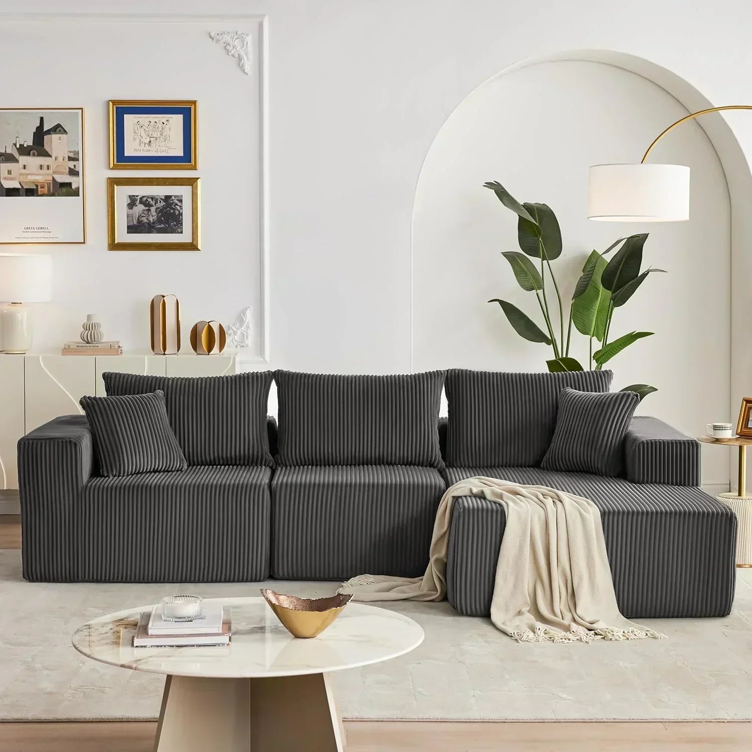 108 inch sectional sofa cloud sectional sofa with deep seat modern sectional L shaped sofa wourant