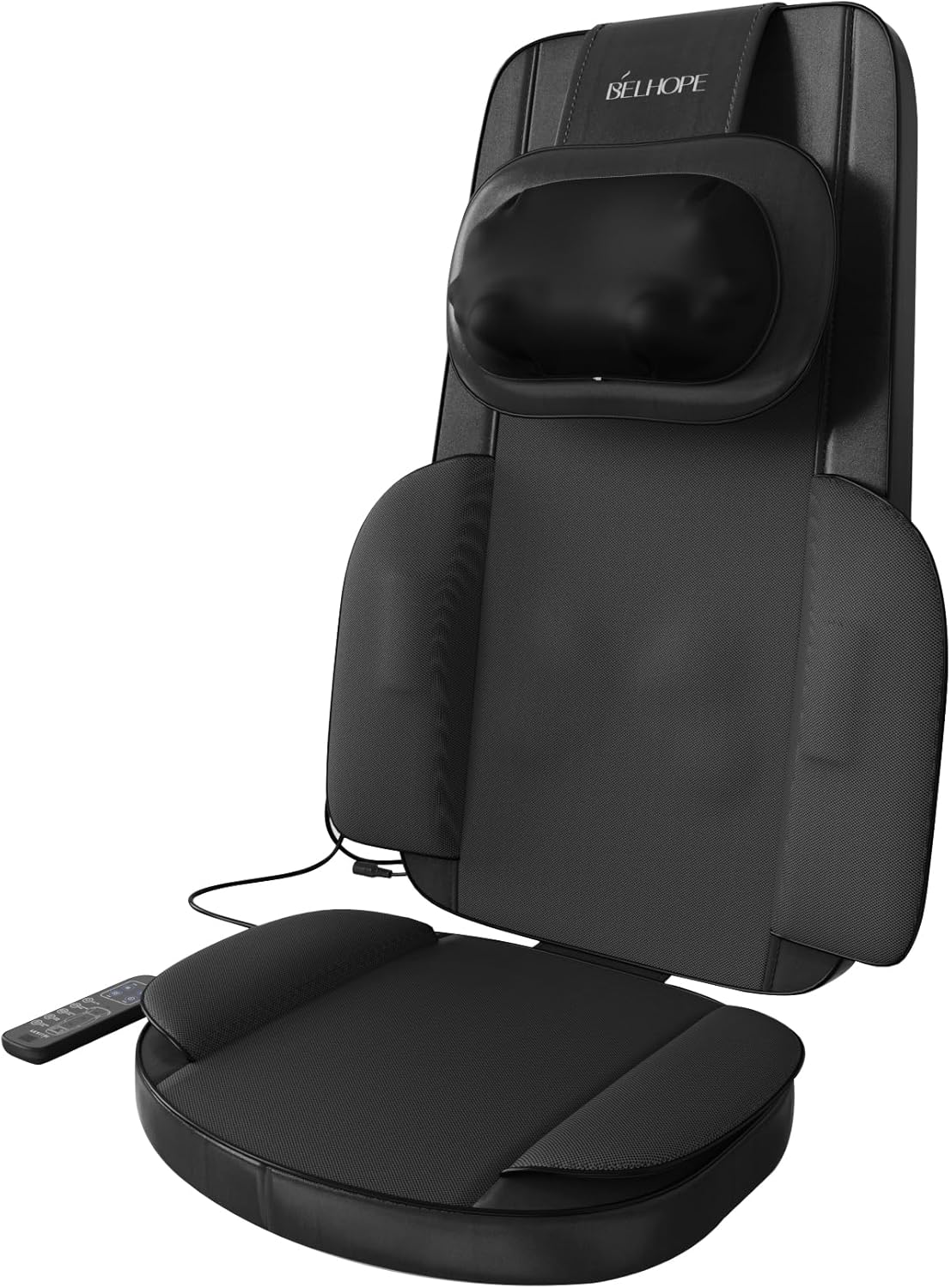 4D Kneading Back Massager Comfortable Chair Back Massager, Home Office Shiatsu Neck Massager Christmas Gift for Men and Women Parents wourant