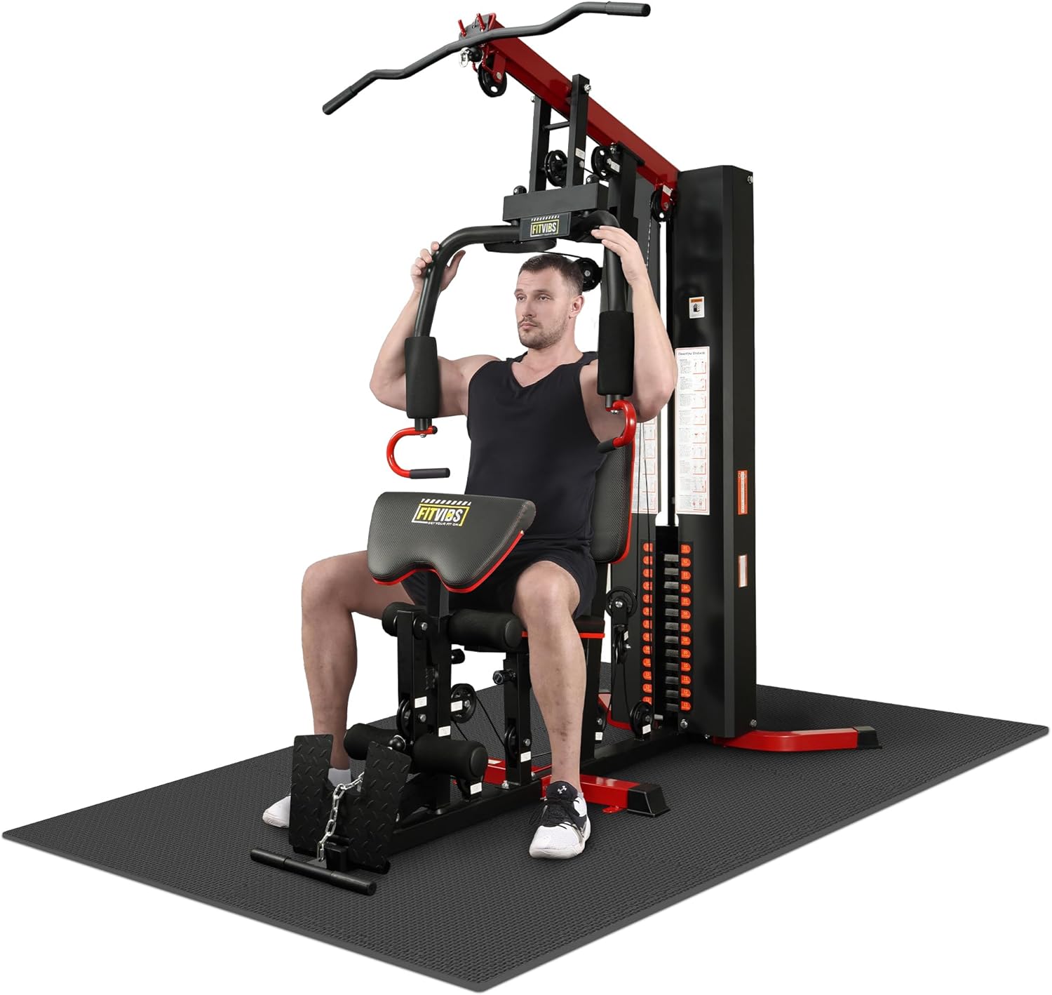 Fitvids Home Gym Equipment, Multifunctional Full Body Workout Weight Machine Station wourant