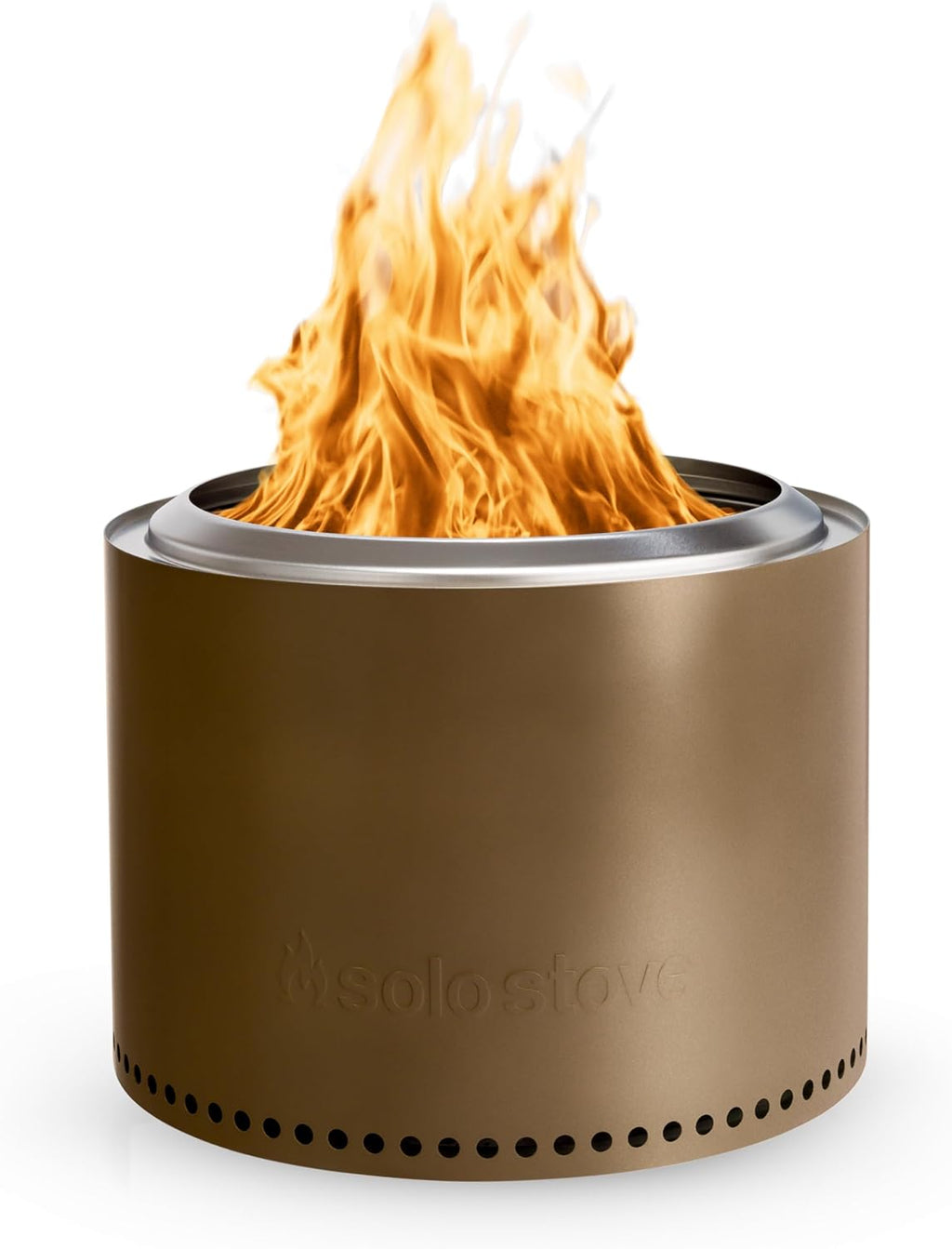 Solo Stove Bonfire 2.0 with Stand, 19.5 Inch Smokeless Fire Pit with Removable Ash Pan - Portable Outdoor Fire Pit - Stainless Steel Wood Burning Fireplace, Ideal for 4-6 People, 21.75 lbs wourant