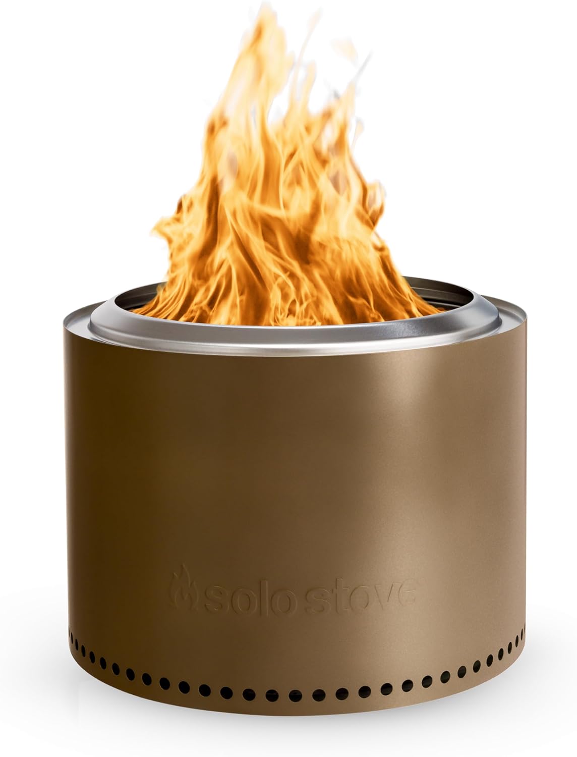 Solo Stove Bonfire 2.0 with Stand, 19.5 Inch Smokeless Fire Pit with Removable Ash Pan - Portable Outdoor Fire Pit - Stainless Steel Wood Burning Fireplace, Ideal for 4-6 People, 21.75 lbs wourant