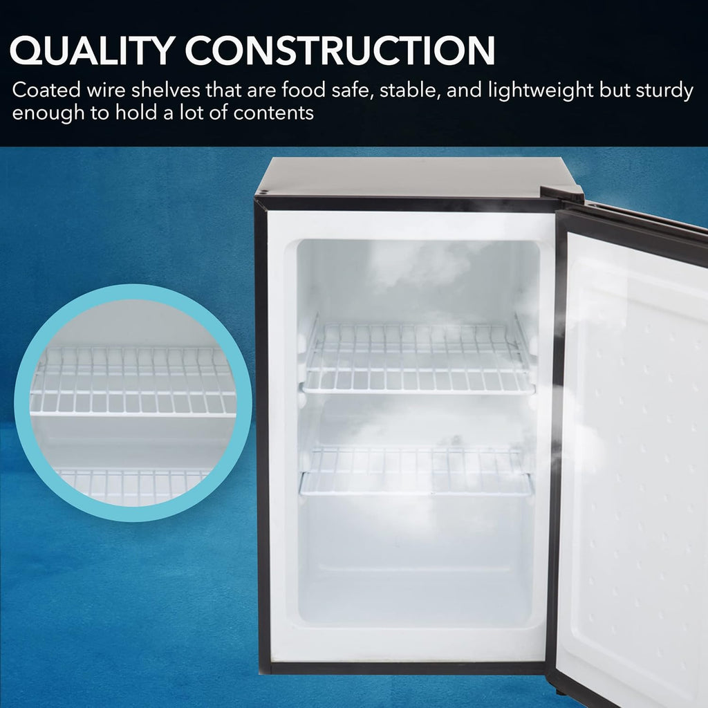 Whynter CUF-112SS Mini, Energy Star Rated Small Upright Freezer with Lock, Stainless Steel -1.1 Cubic Feet wourant