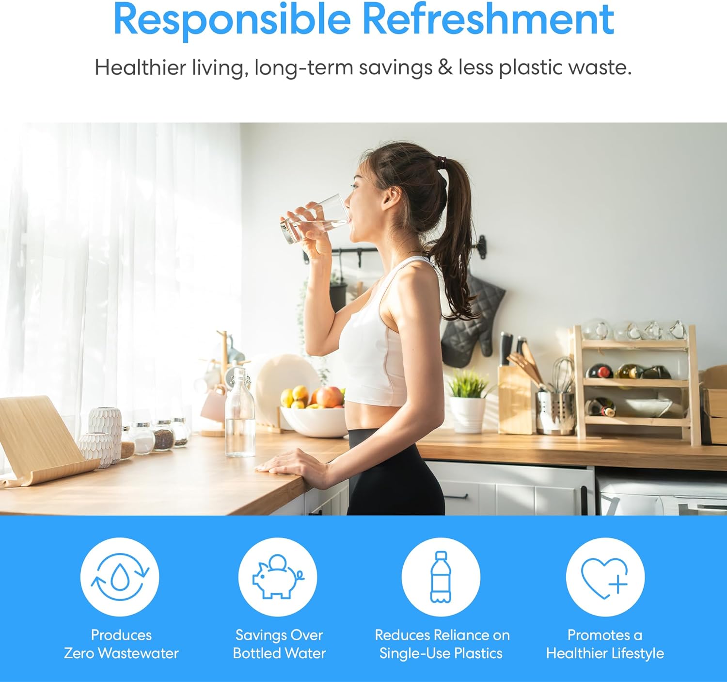 Brio Bottom Loading Water Cooler Dispenser for 5 Gallon Bottles 3 Temperatures with Hot wourant