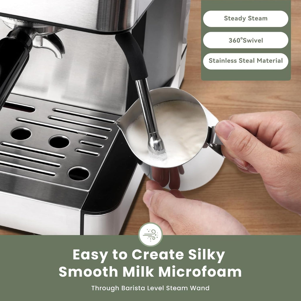 Gevi 20 Bar Espresso Machine with Grinder & Milk Frother wourant