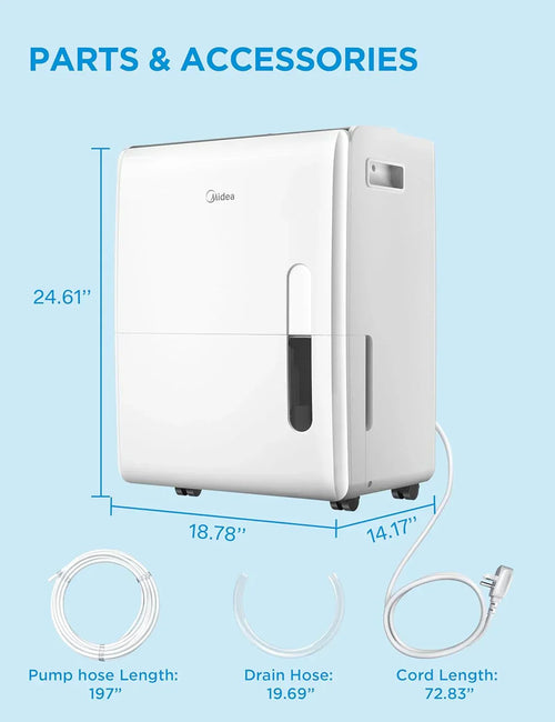 4,500 Sq. Ft.Dehumidifier for Basement Energy Star Certified With Reusable Air Filter 50 Pint wourant
