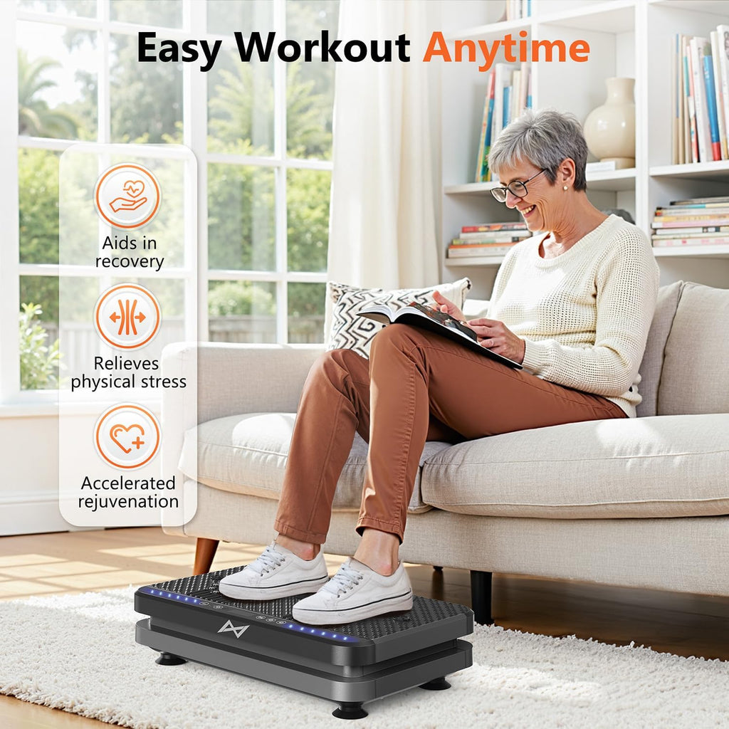 AXV Vibration Plate Fitness Platform Trainer Suitable for men and women to lose weight and burn fat at the gym wourant