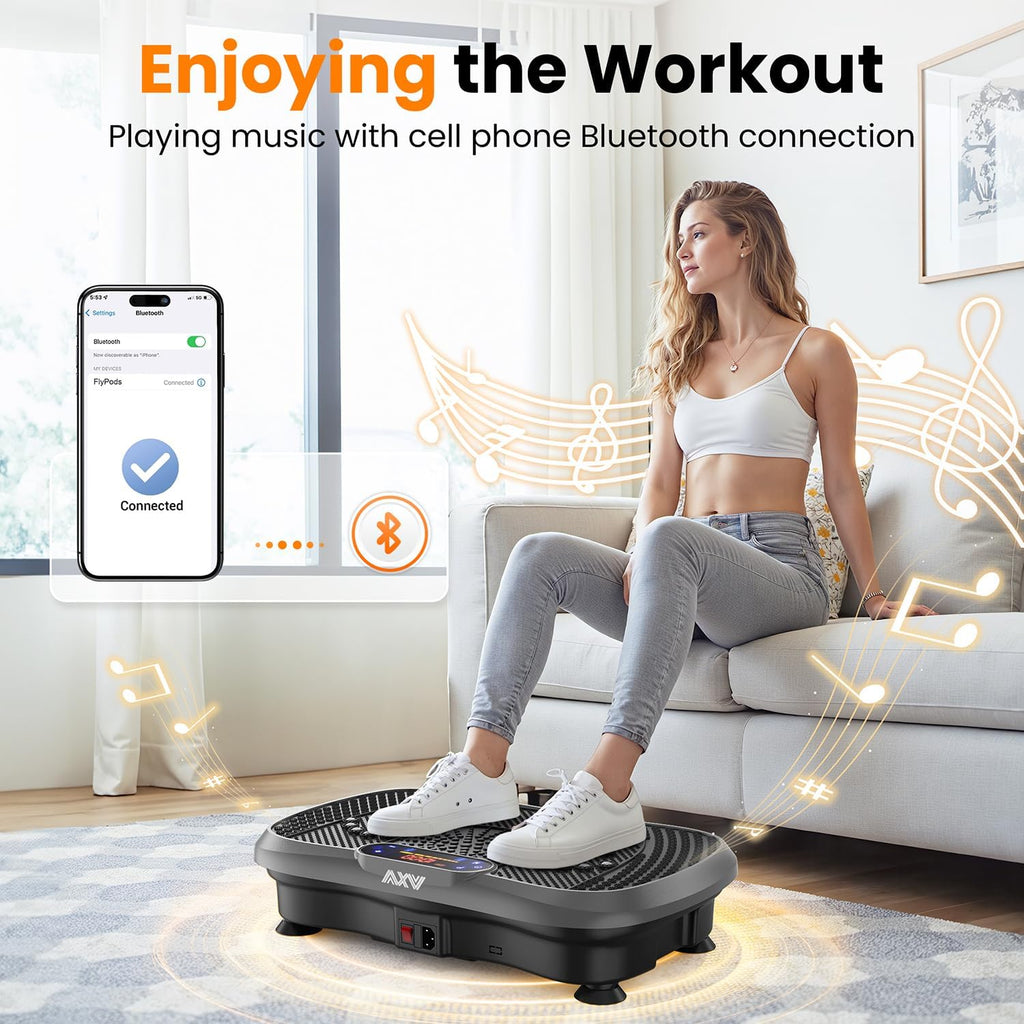 AXV Vibration Plate Fitness Platform Trainer Suitable for men and women to lose weight and burn fat at the gym wourant