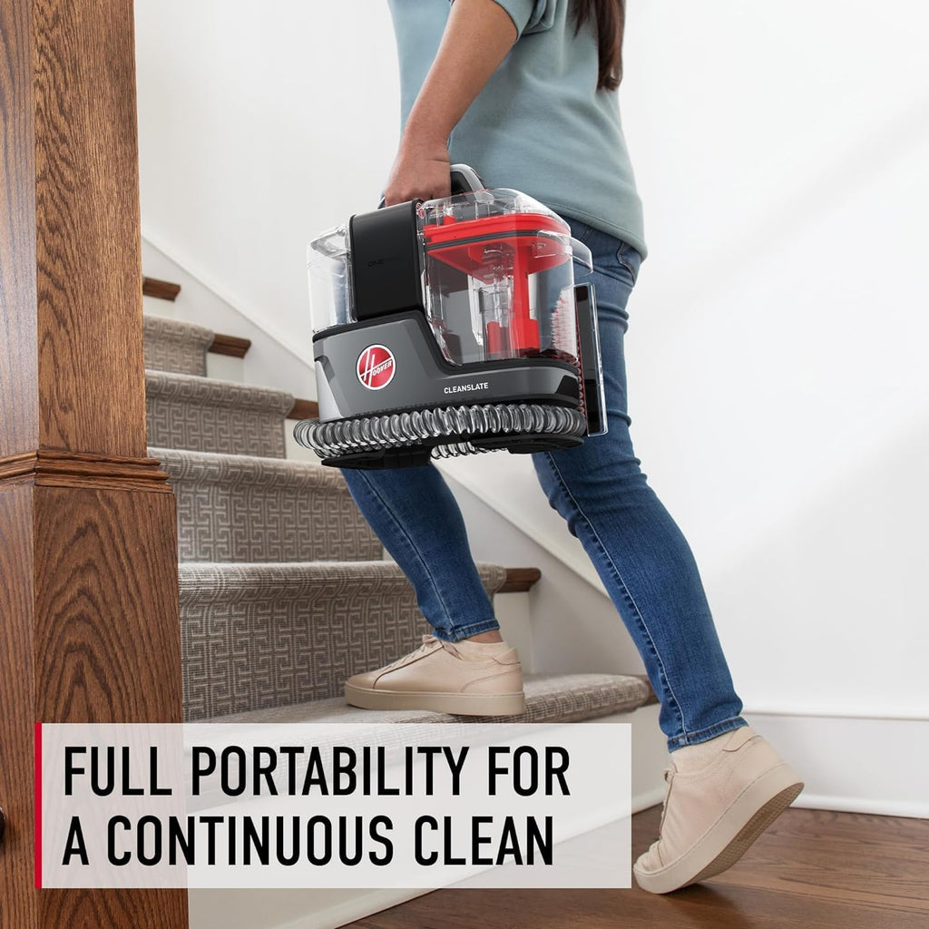 Hoover CleanSlate Plus Portable Carpet & Upholstery Spot Cleaner with Powerful Suction and Multiple Tools wourant