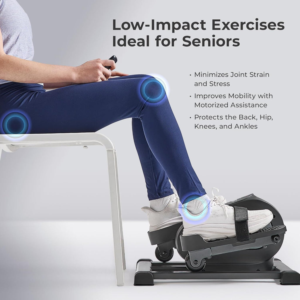 Sunny Health & Fitness Smart Mini Elliptical Trainer Indoor Under-Desk Pedal Exerciser for Seniors wourant