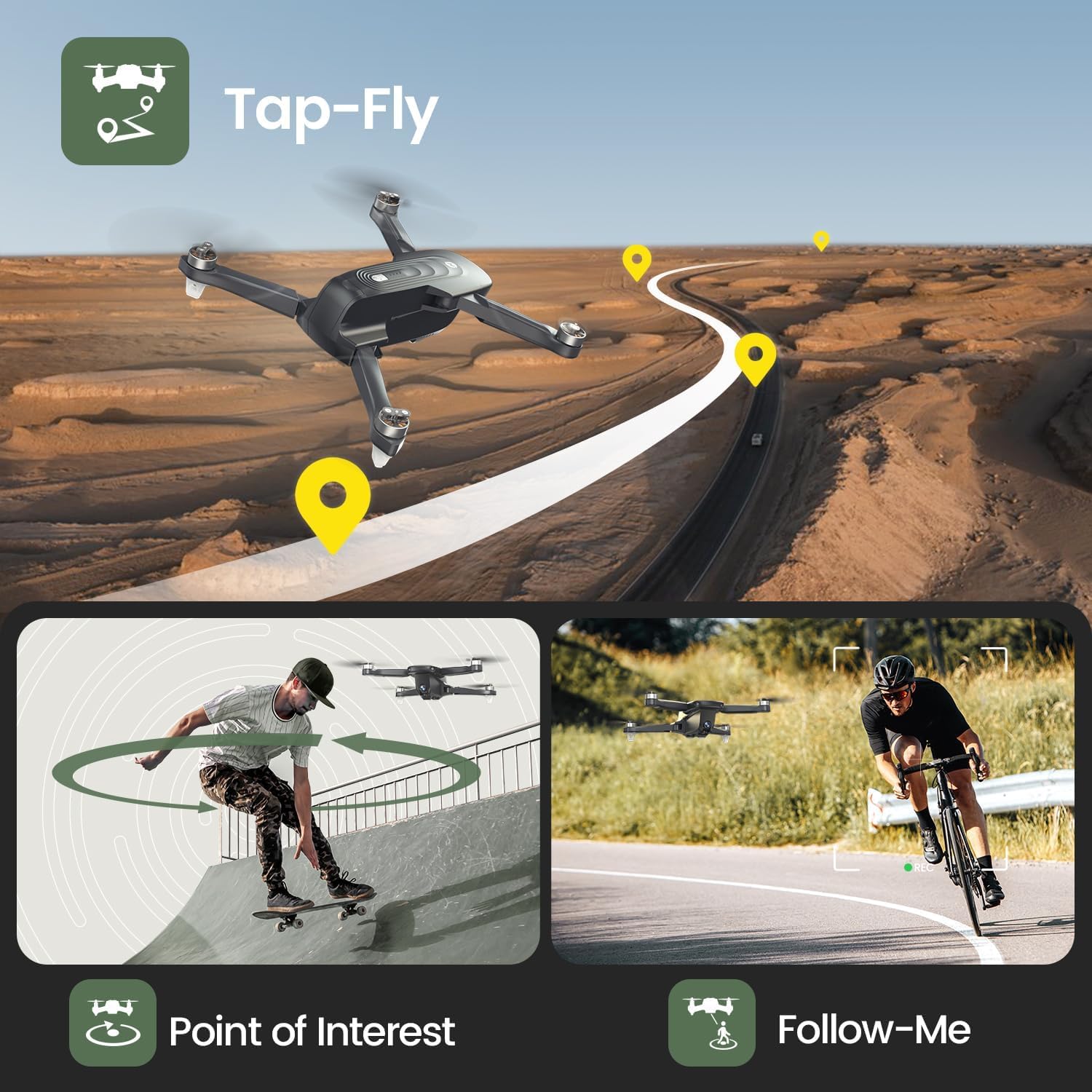 Holy Stone GPS Drone with 4K Camera for Adults, HS175D RC Quadcopter with Auto Return, Follow Me, Brushless Motor, Circle Fly, Waypoint Fly, Altitude Hold, Headless Mode, 46 Mins Long Flight wourant
