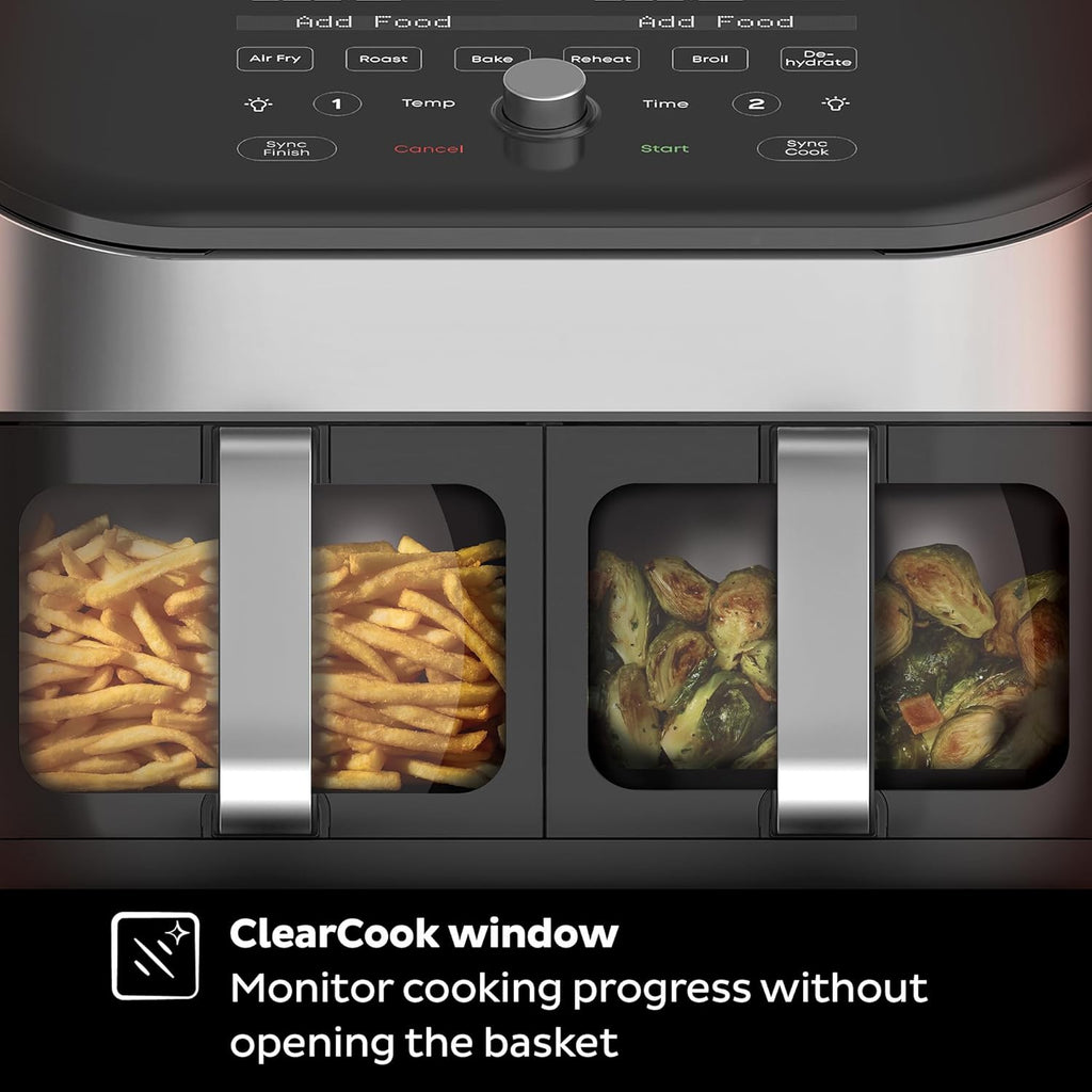 Instant Pot Vortex Plus 6QT Air Fryer with Odor Erase Technology,6-in-1 Functions that Crisps,Roasts, Broils,Dehydrates, Bakes & Reheats, 100+In-App Recipes, from the Makers of Instant Pot,1700W,Black wourant