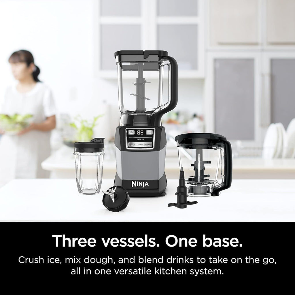 Ninja Blender Compact Kitchen System for Smoothies, Doughs, and Frozen Drinks with Auto-IQ, 72 oz* Blender Jar wourant