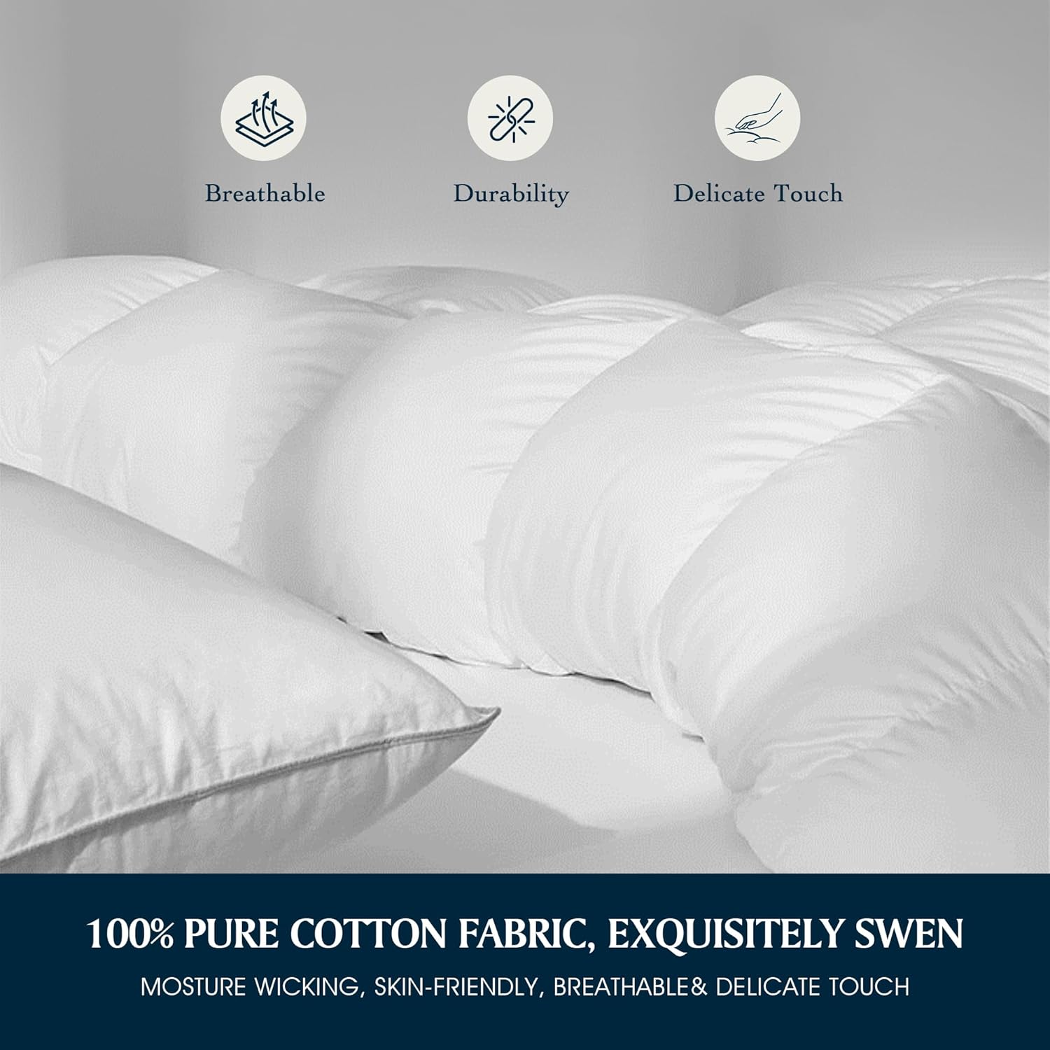 Luxury hypoallergenic duvet wourant
