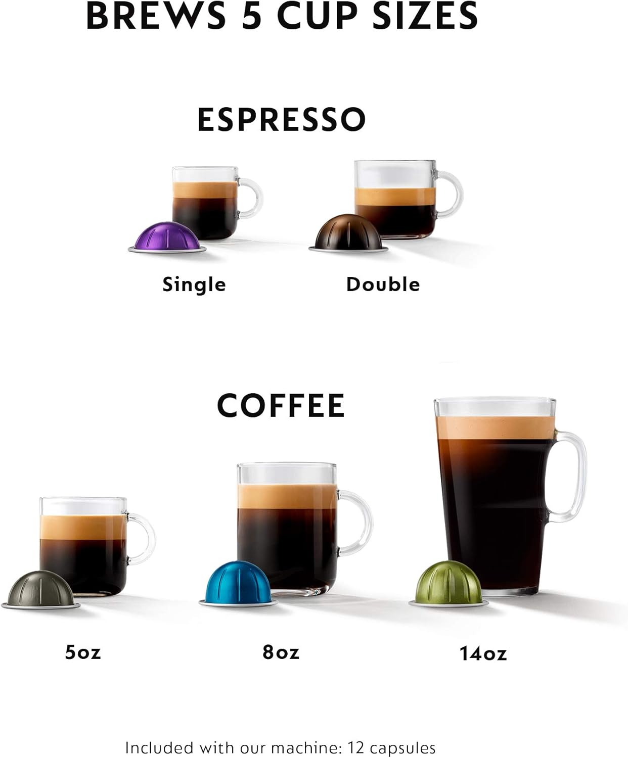 Nespresso De'Longhi Vertuo Single coffee and espresso makers wourant