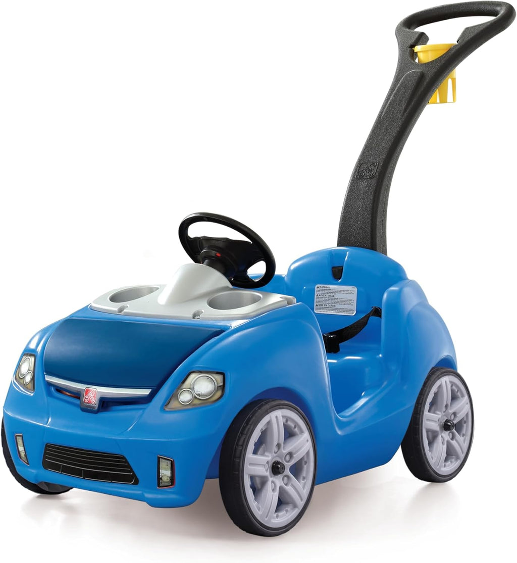Step2 Whisper Ride II Ride On Push Toy Car Pink Ride On Car Seat Belt Easy Storage Transport wourant
