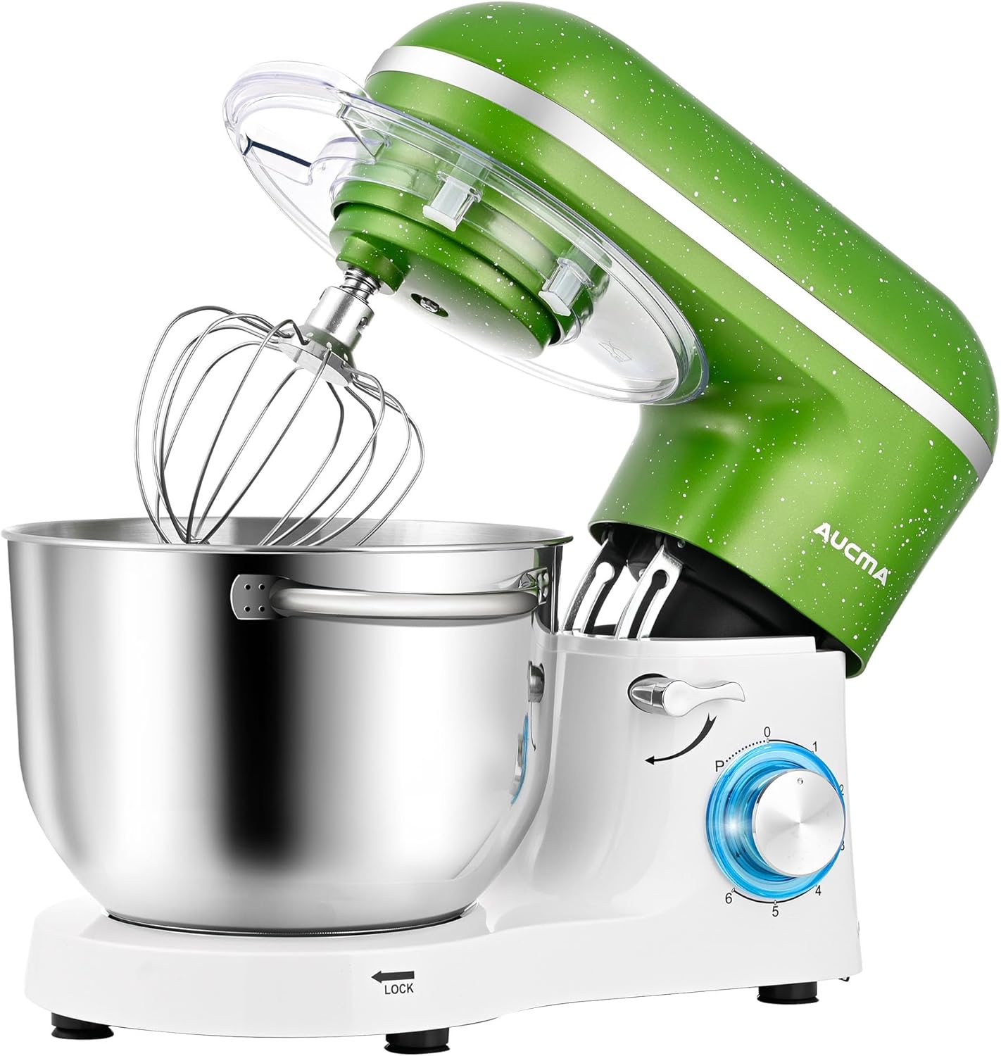 Aucma Stand Mixer,6.5-QT 660W 6-Speed Tilt-Head Food Mixer, Kitchen Electric Mixer with Dough Hook wourant