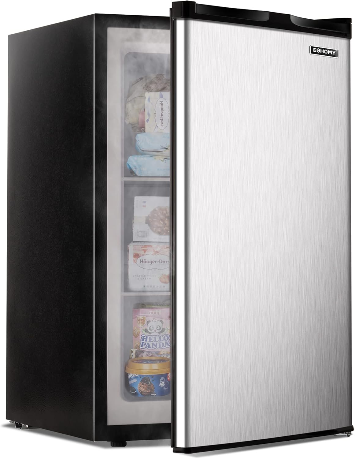 EUHOMY Upright freezer, 3.0 Cubic Feet, Single Door Compact Mini Freezer wourant