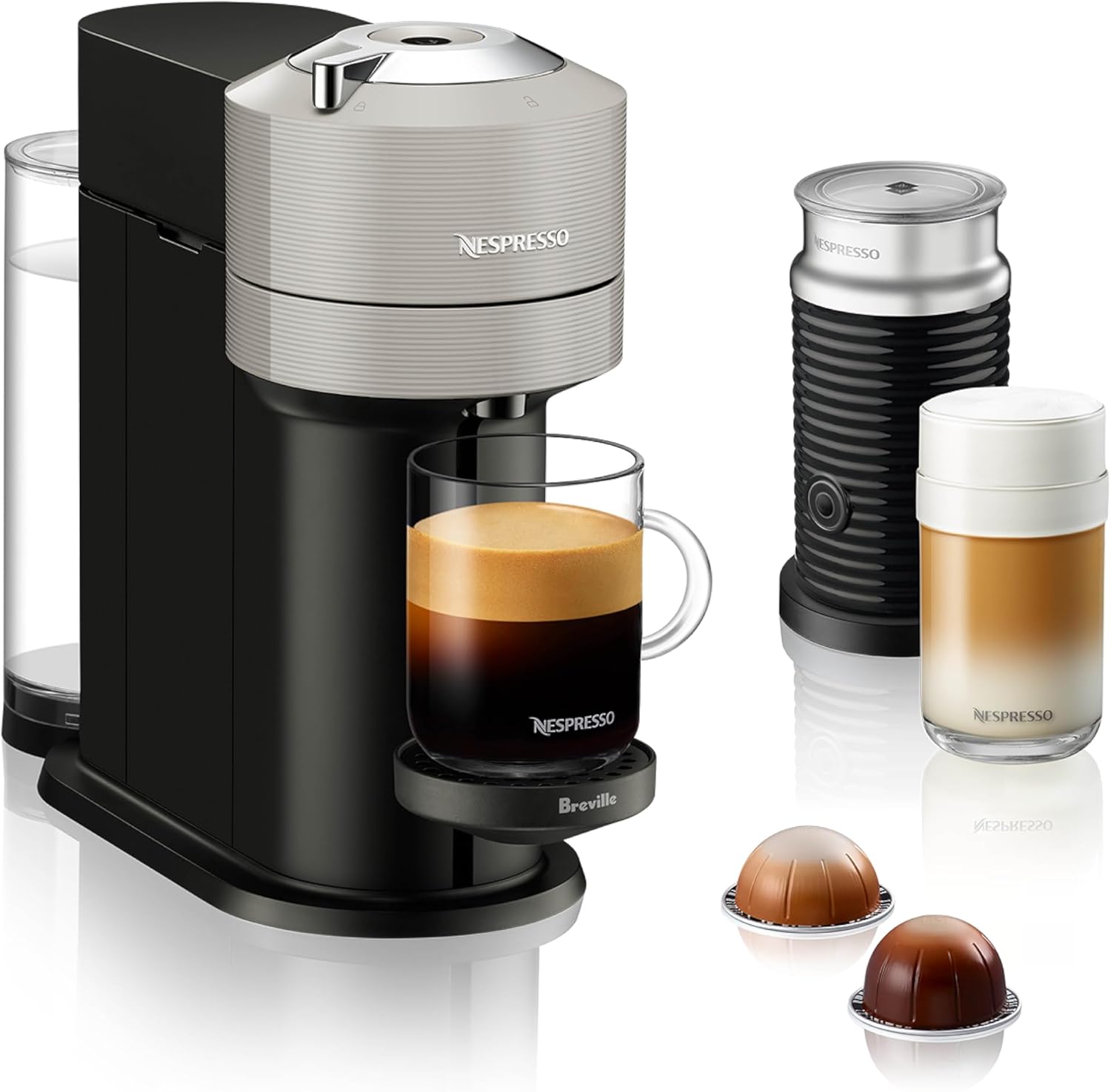 Nespresso Vertuo Next Coffee and Espresso Maker by Breville, with Aeroccino Milk Frother wourant