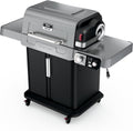 Ninja FlexFlame, Grill and Smoker, Electric and Propane Grill, Roaster, BBQ Grill, 5-in-1 Cooking System, 3 Burner, Digital Control, Outdoor Cooking, Griddle, Pizza Maker, Stainless Steel, PG301 wourant