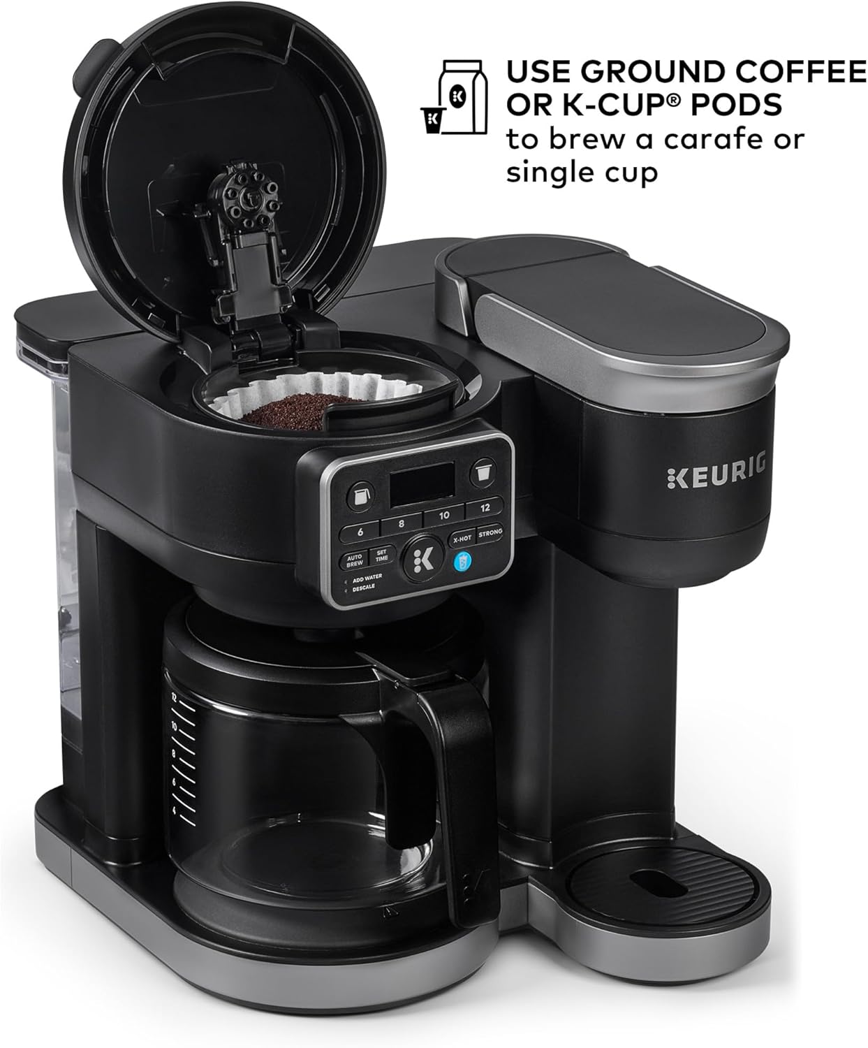 Keurig K-Duo Hot & Iced Single Serve & Carafe Coffee Maker, MultiStream Technology, 72oz Reservoir (Gen 2) woonhhop