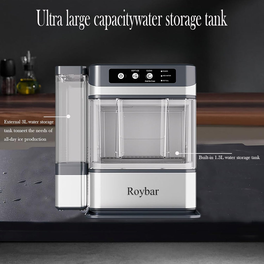 Large Capacity Ice Makers Countertop One-Click Operation Self-Cleaning Portable Ice Maker 41lbs/24H with There is A Detachable 3L Water Tank Ice Machine for Home,Bar,Office wourant