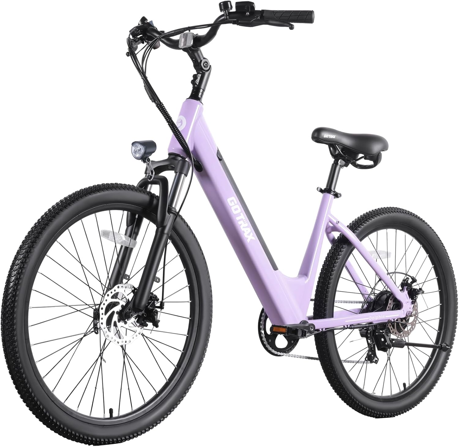 Gotrax Dolphin 26" Electric Bike Max Range 30 Miles vs 20Mph Power by Peak 500W wourant