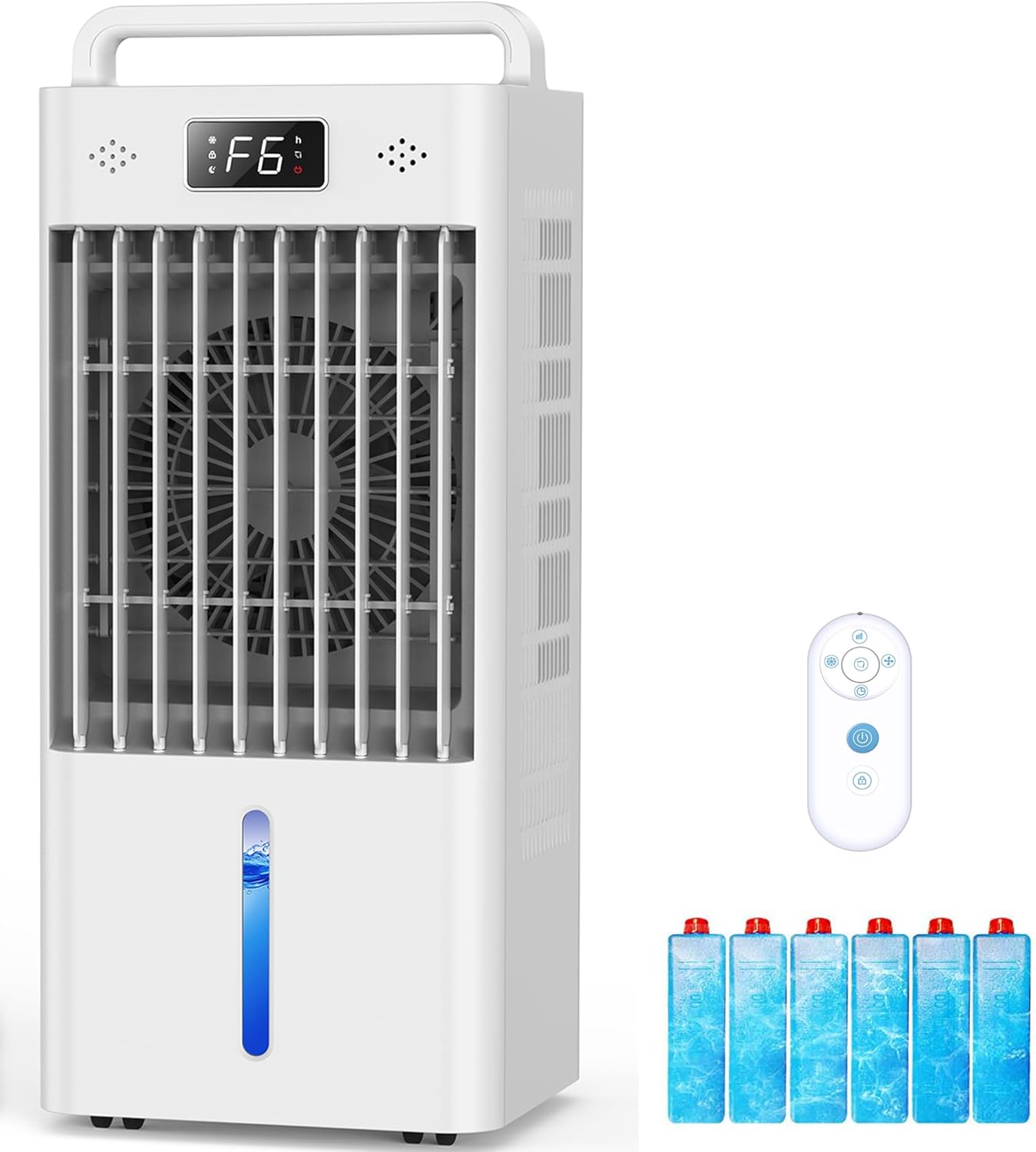 Portable Air Conditioners, 3-IN-1 Swamp Cooler, Evaporative Air Cooler,Remote & Touch Control, 90°+90° Oscillation,LED Screen, Air Coolong Fan for Outdoor Indoor woonhhop