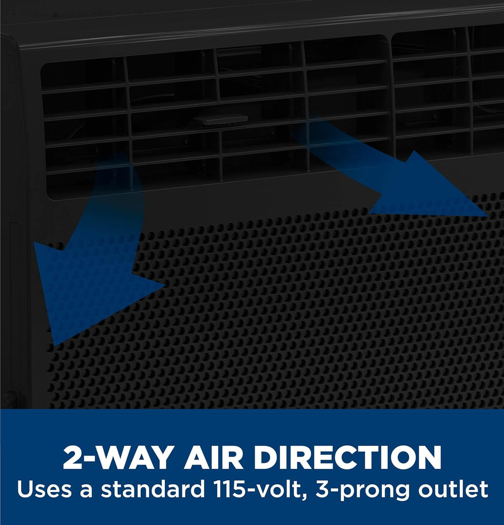GE Window Air Conditioner Unit, 6,000 BTU for Small Rooms up to 250 sq ft. with Adjustable Fan and Cooling Settings, Perfect for Small Bedroom or Living Room, Easy Install Kit Included, White wourant