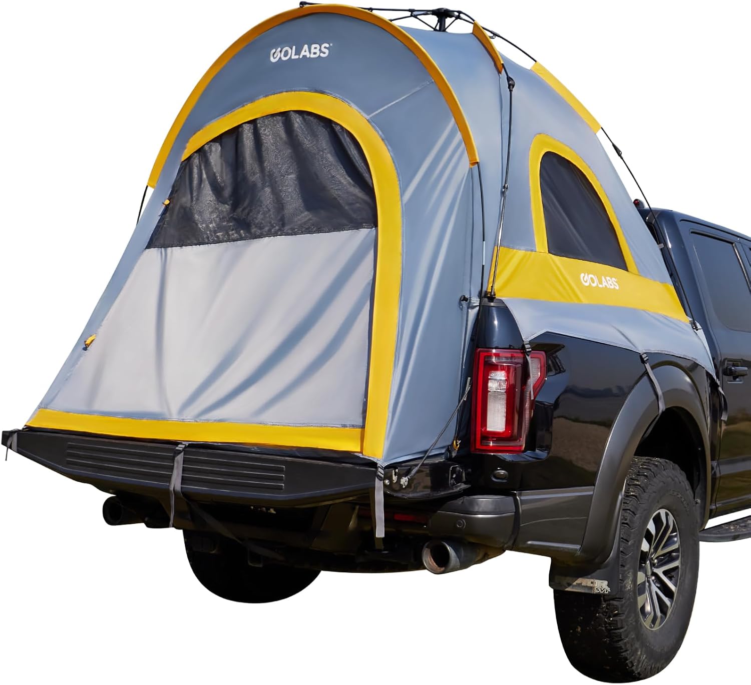 Golabs Truck Bed Tent for 5.5-6.5 Ft Bed, 5-Minute Easy Setup by Pre-Assembled Design, Waterproof PU2000mm, 2-Person Portable with Extra Rainfly Cover for Camping & Outdoor, Includes Storage Bag wourant