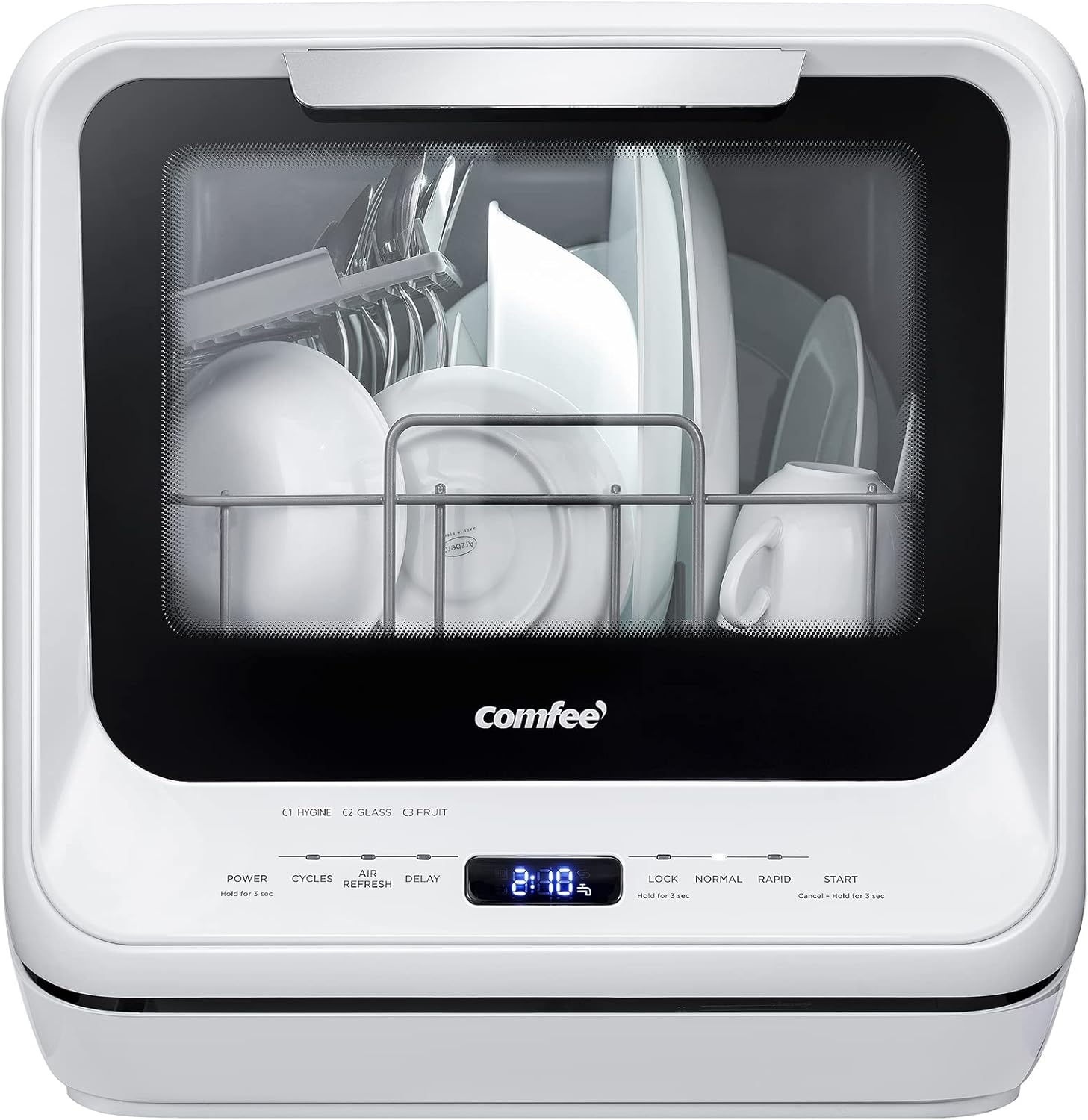 COMFEE' Portable Mini Dishwasher Countertop with 5L Built-in Water Tank wourant