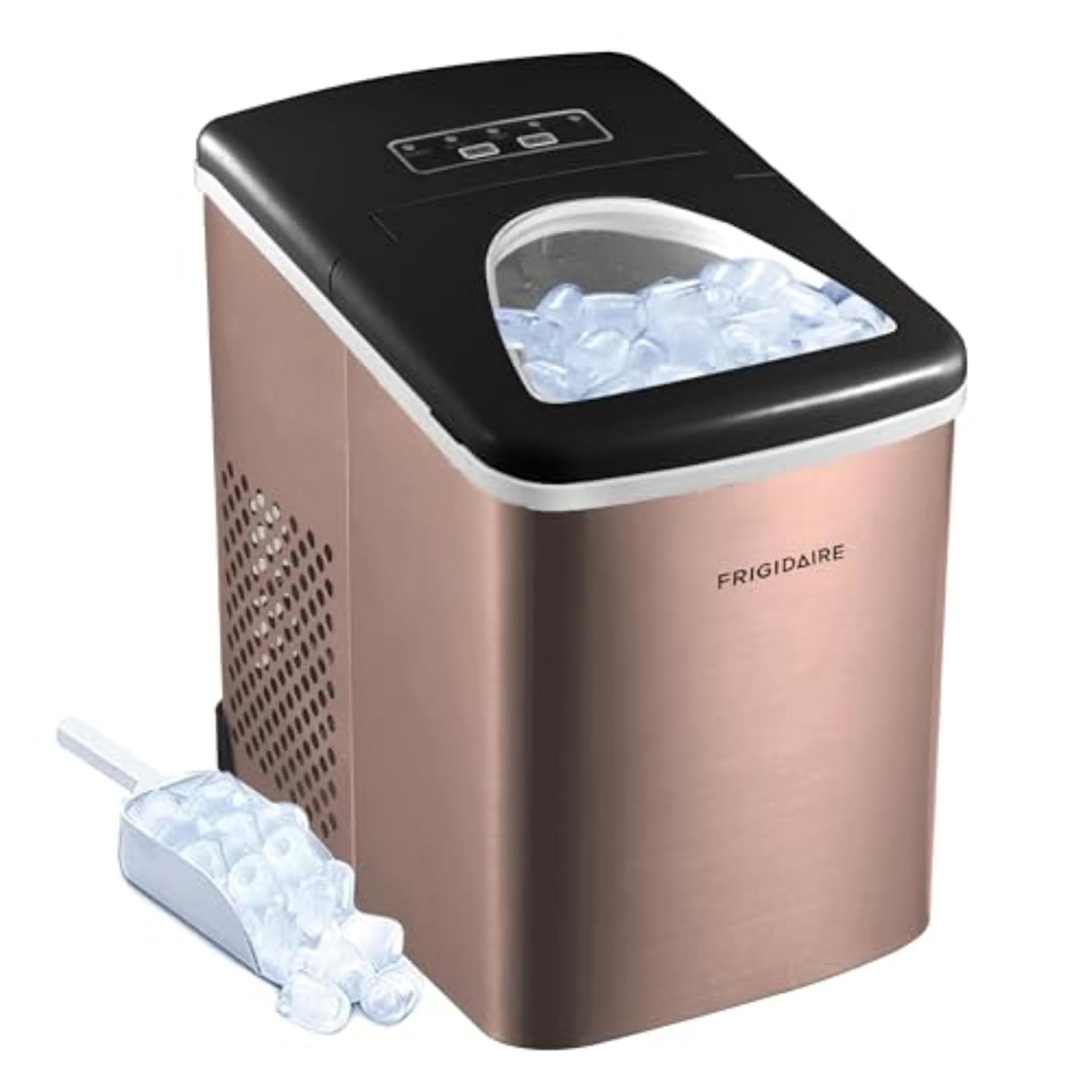 Frigidaire 26 Lbs per Day Portable Compact Maker, Ice Making Machine, Stainless, Medium woonhhop
